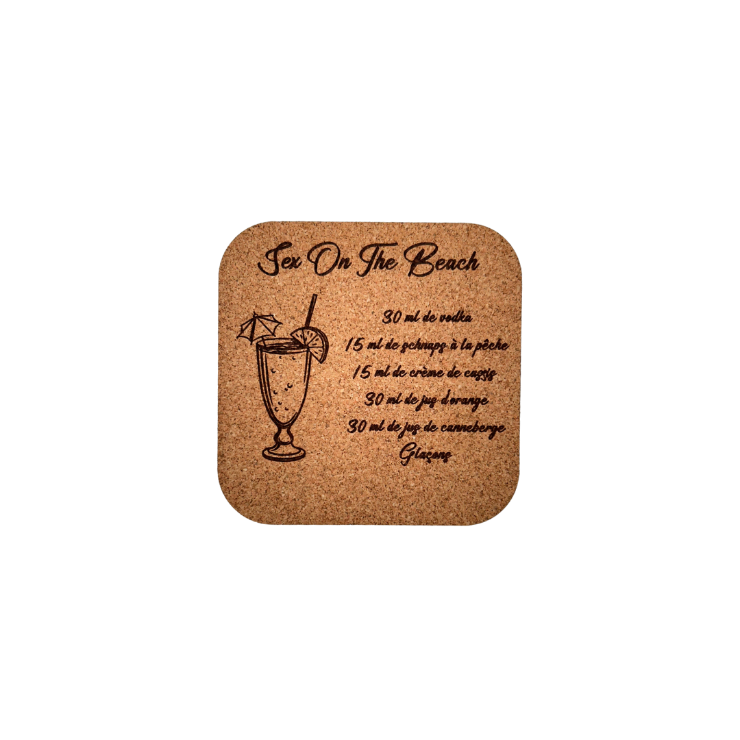 Sous verres recettes