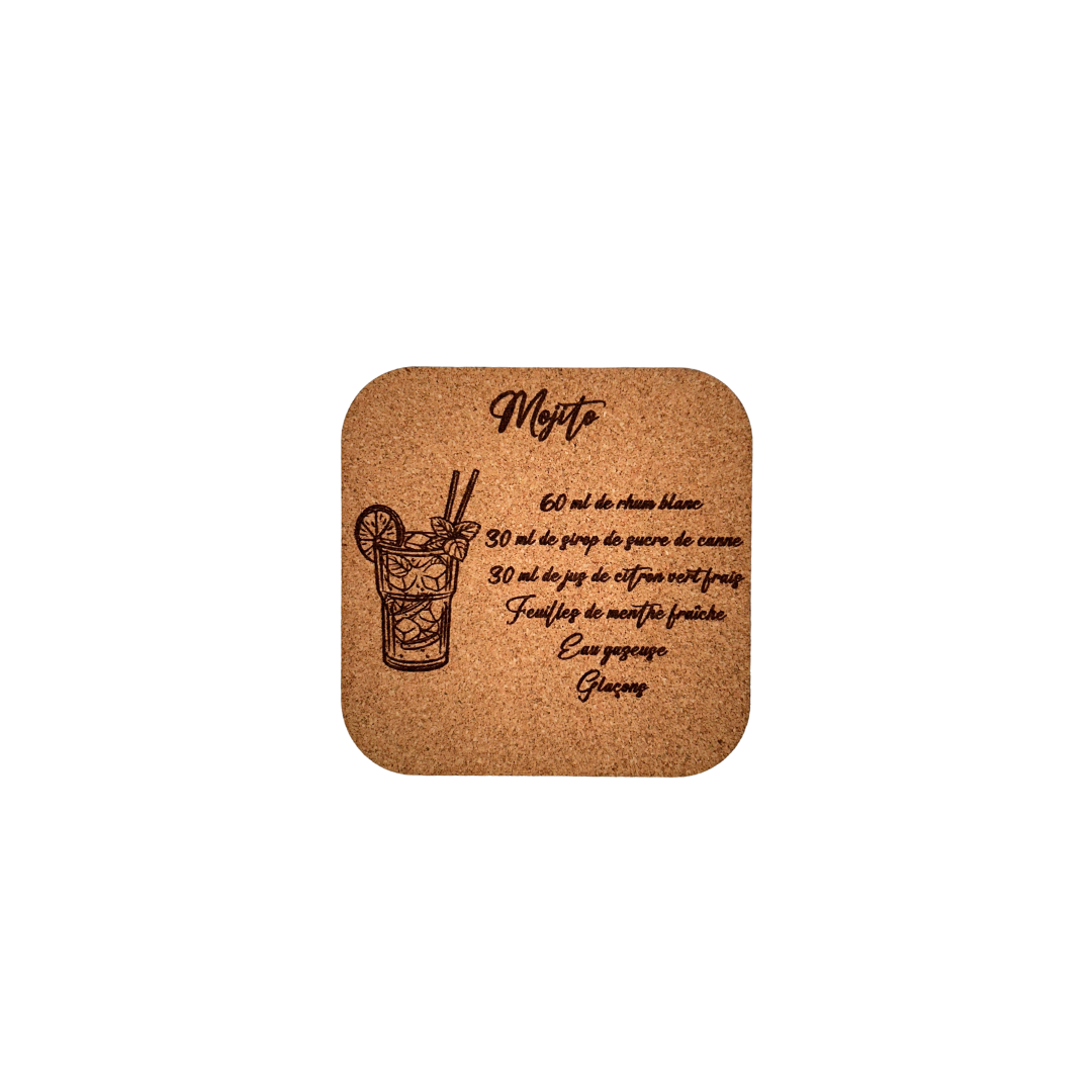 Sous verres recettes