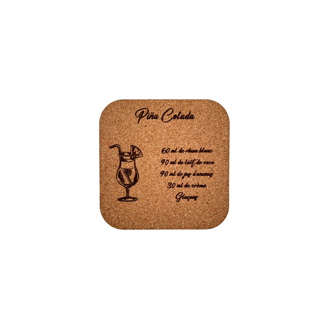 Sous verres recettes