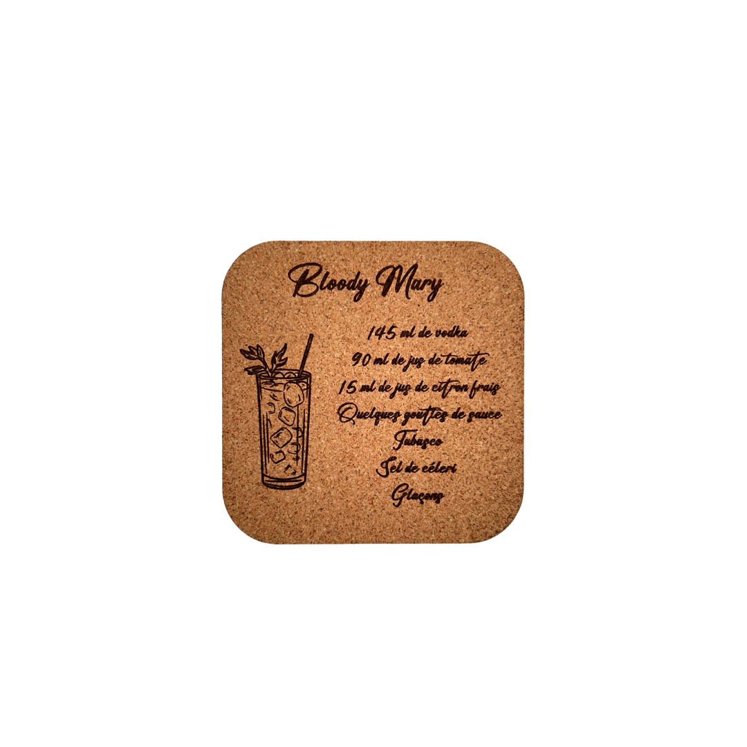 Sous verres recettes